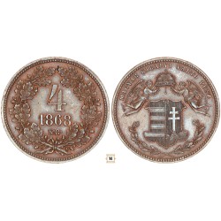 4 krajcár 1868 KB