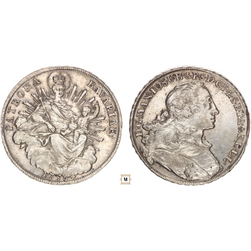 Bajorország tallér 1756 Bajorország tallér 1756