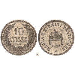 10 fillér 1894 KB