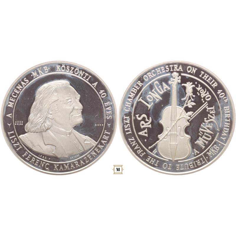 40 éves a Liszt Ferenc Kamarazenekar MKB ezüstérem 40 éves a Liszt Ferenc Kamarazenekar MKB ezüstérem
