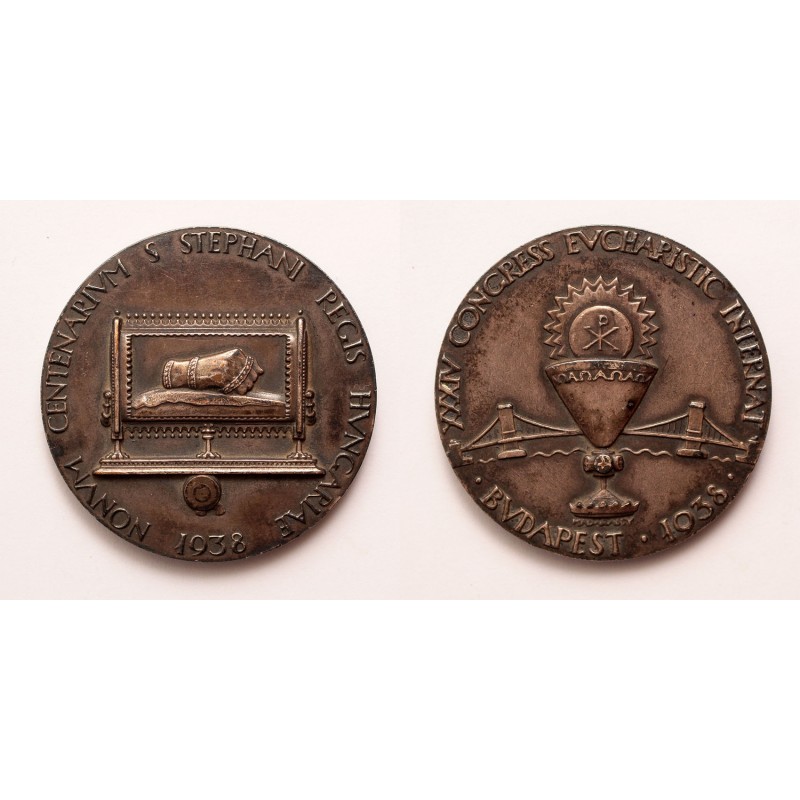 Eucharisztikus Kongesszus 1938 Budapest érem Eucharisztikus Kongesszus 1938 Budapest érem