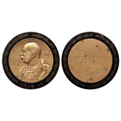 Ferenc József fekete zománcozott érem 1914-1916