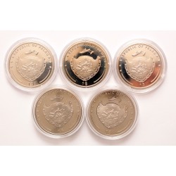 Palau 1 dollár Csendes-Óceán Vadvilága 2007-2009 5db