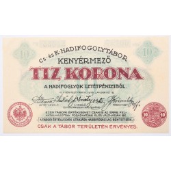 Hadifogolytábor Kenyérmező 10 korona 1916