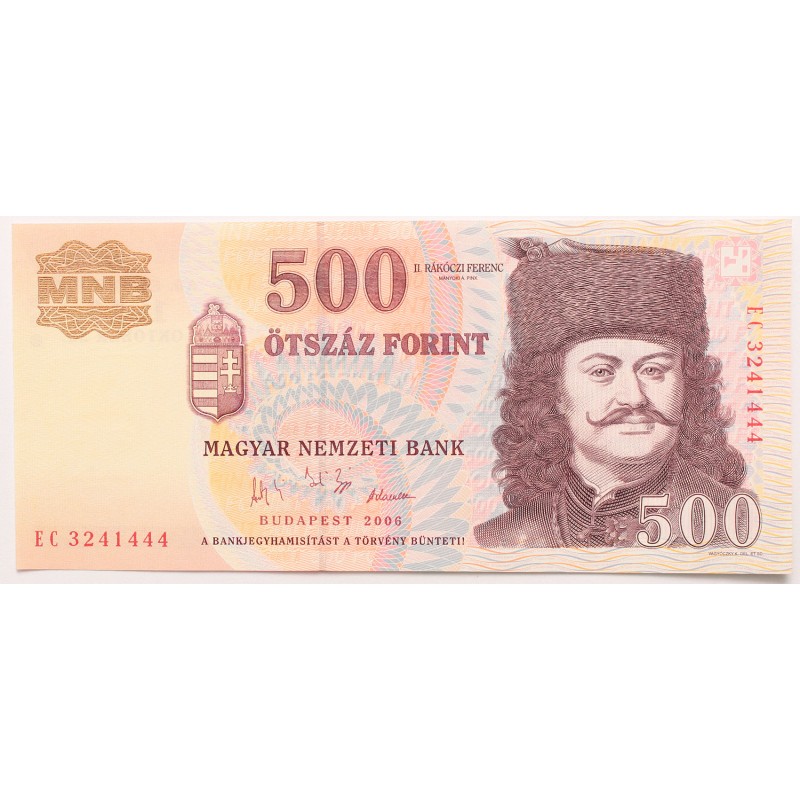 500 forint 50. évforduló 1956 okt.23 2006 EC sorozat