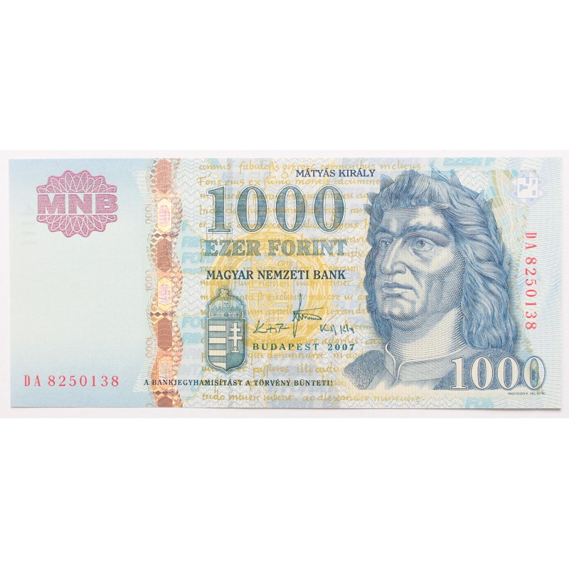 1000 forint 2007 DA sorozat