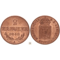 Ferenc József 2 krajcár 1848 A