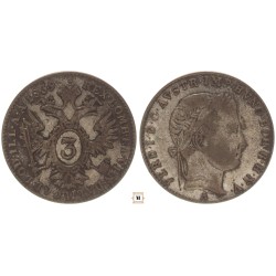 V. Ferdinánd 3 kreuzer 1839 A