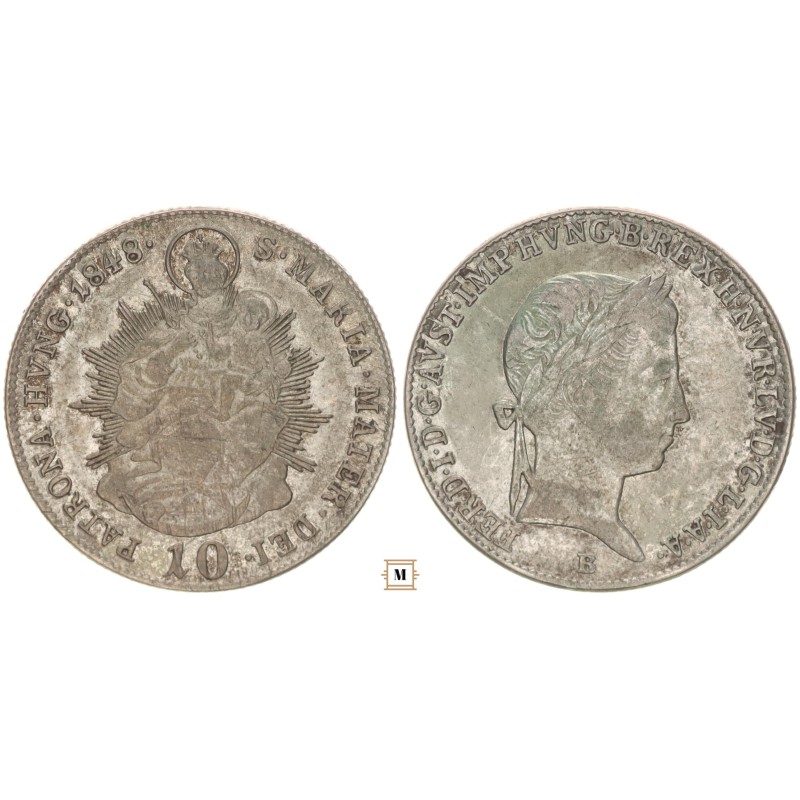 V. Ferdinánd 10 krajcár 1848 B