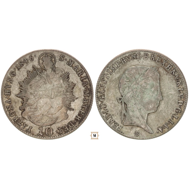 V. Ferdinánd 10 krajcár 1846 B