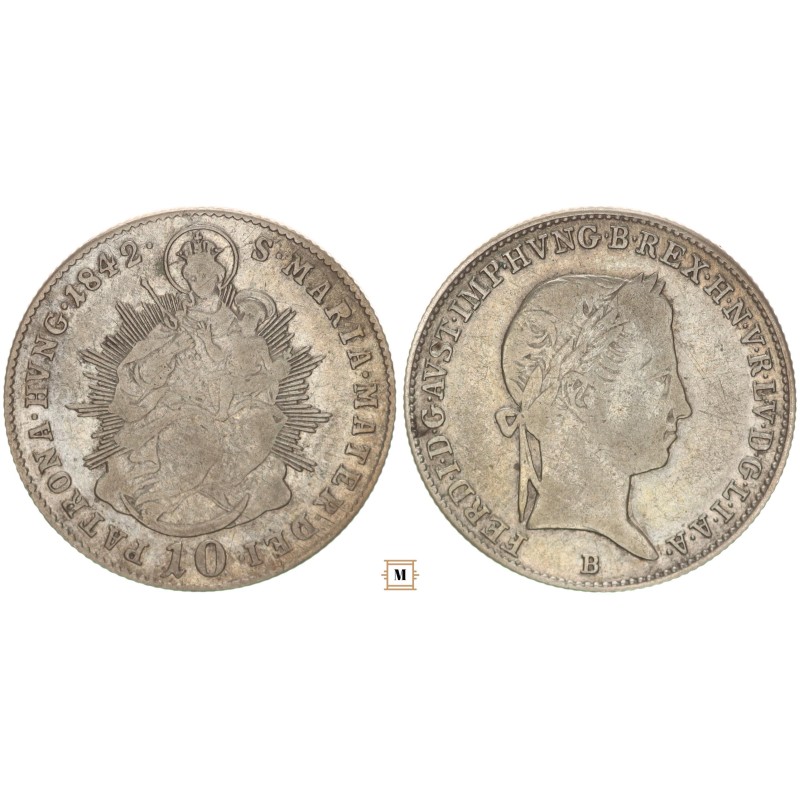 V. Ferdinánd 10 krajcár 1842 B