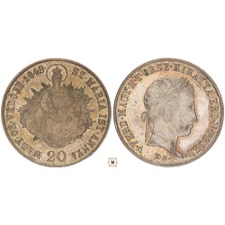 V. Ferdinánd 20 krajcár 1848 KB