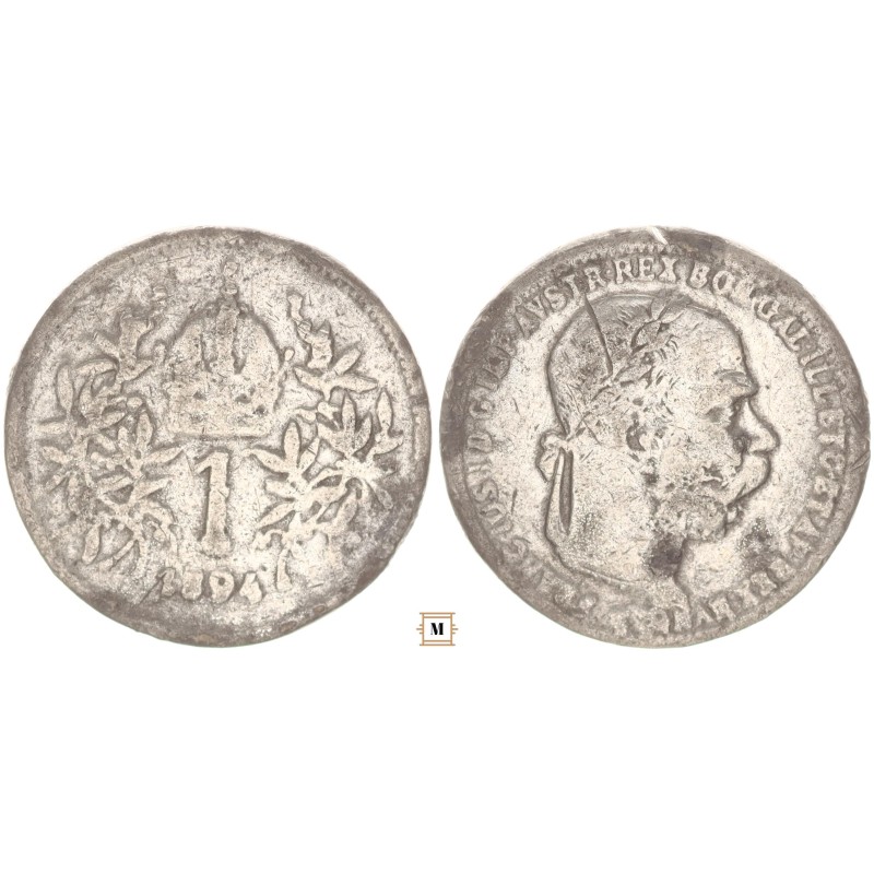 Ausztria 1 korona 1894 korabeli hamis