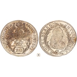 Mária Terézia 20 krajcár 1775 EVS-IK / Prága