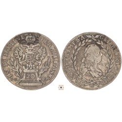 Lotharingiai Ferenc 20 krajcár 1765 BN/SK-PD, fny