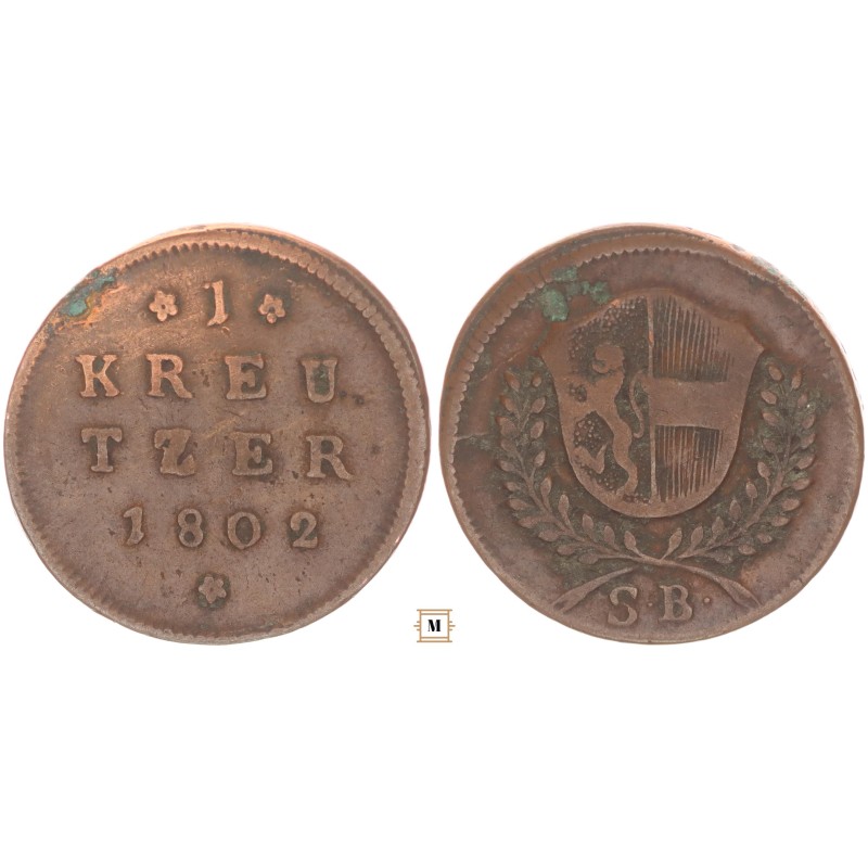 Salzburg, Hieronymus Graf Colloredo 1 krajcár 1802