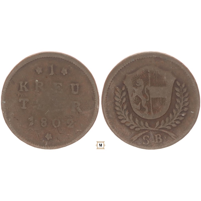 Salzburg, Hieronymus Graf Colloredo 1 krajcár 1802