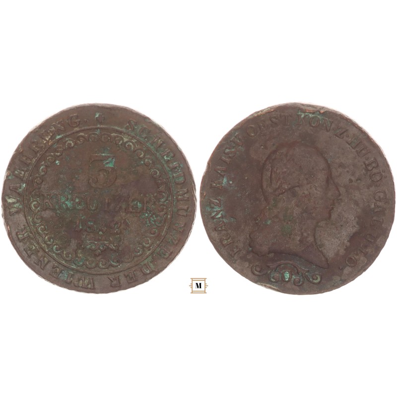 I. Ferenc 3 krajcár 1812 O - Oravicabánya