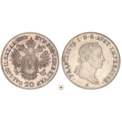 I. Ferenc 20 krajcár 1832 A