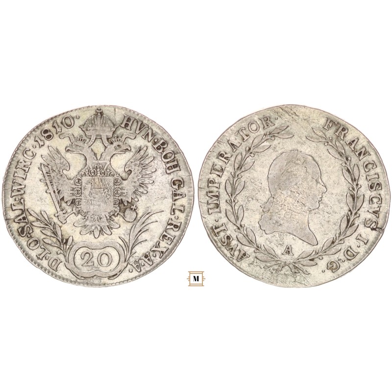 I. Ferenc 20 krajcár 1810 A