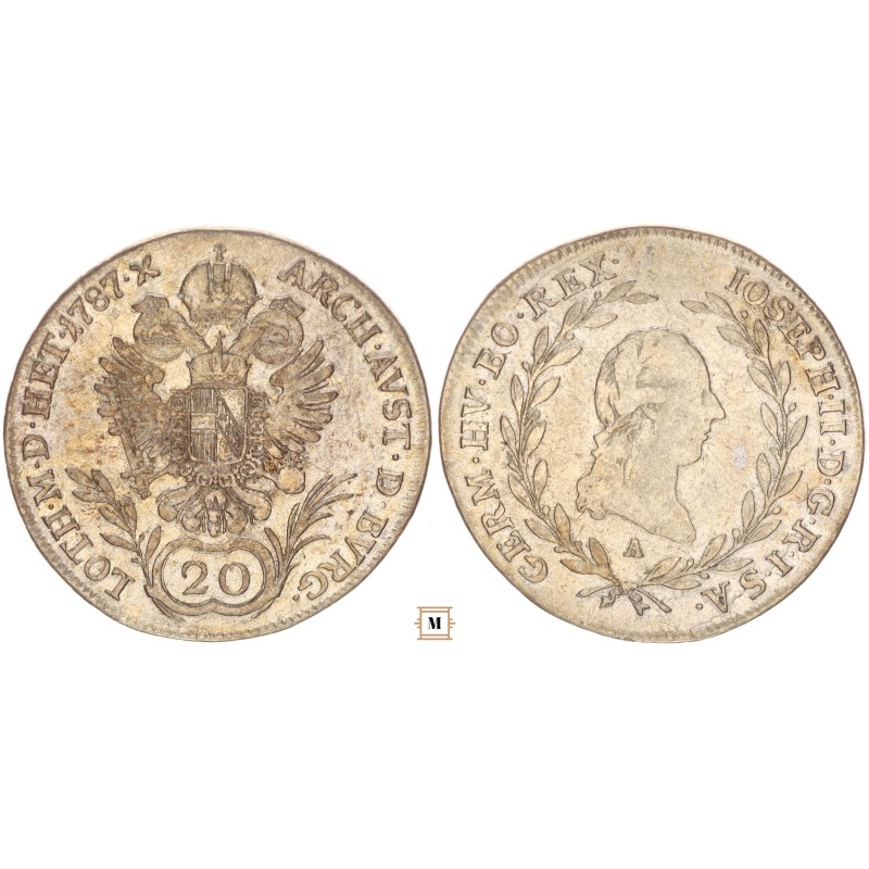II. József 20 krajcár 1787 A
