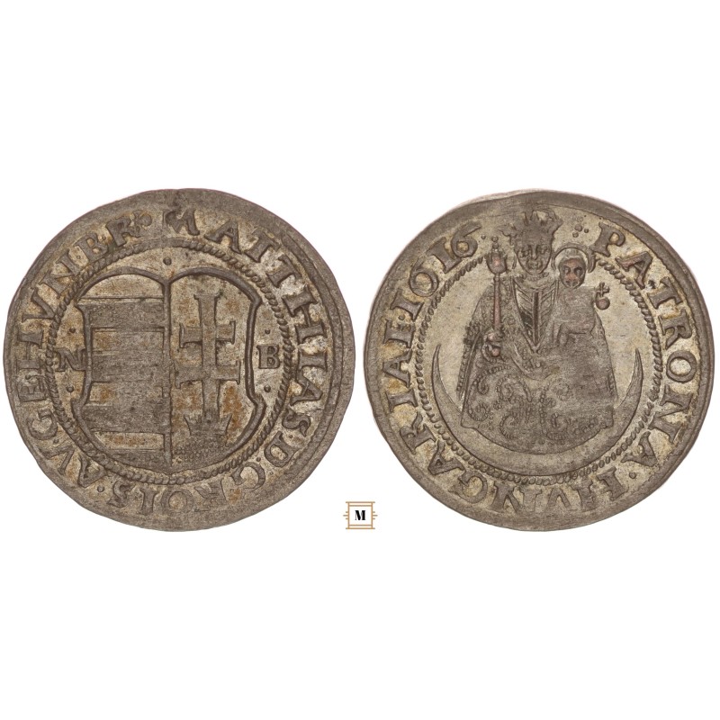 II. Mátyás garas 1616 NB