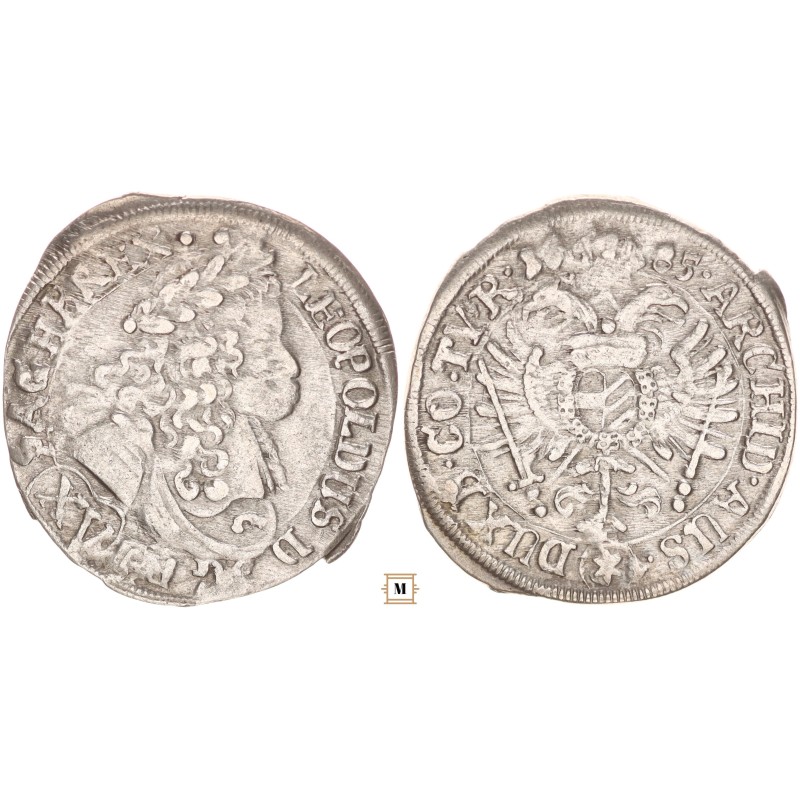 I. Lipót 15 krajcár 1685 Mainz