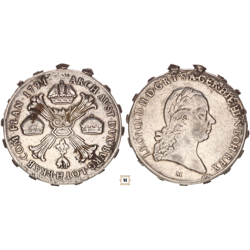 II. Lipót koronatallér 1791 M