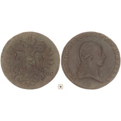 I. Ferenc 3 krajcár 1800 B