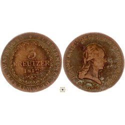 I. Ferenc 3 krajcár 1812 G Nagybánya
