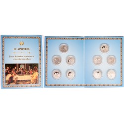 12 Apostol színezüst éremszett