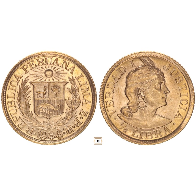 Peru 1/2 libra 1966