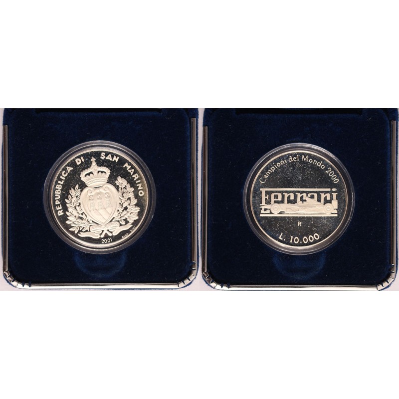 San Marino 10 000 Lire Ferrari 2001