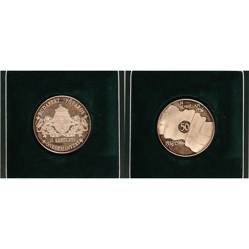 Budapest II.Kerületi Önkormányzata 1956-os ezüst emlékérem