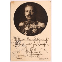 II. Vilmos képeslap - Deutsche Kriegstarte 1914