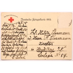 II. Vilmos képeslap - Deutsche Kriegstarte 1914