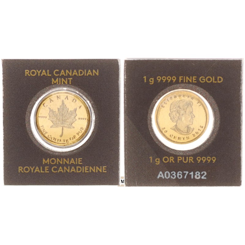 Kanada 50 cent 2015 Juharlevél