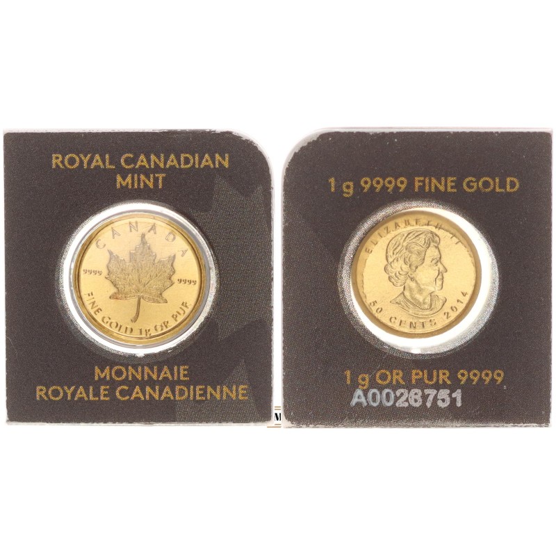 Kanada 50 cent 2014 Juharlevél