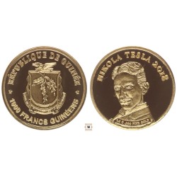 Guinea 1000 frank 2018 Nikola Tesla