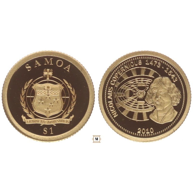 Szamoa 1 dollár 2010 Kopernikusz