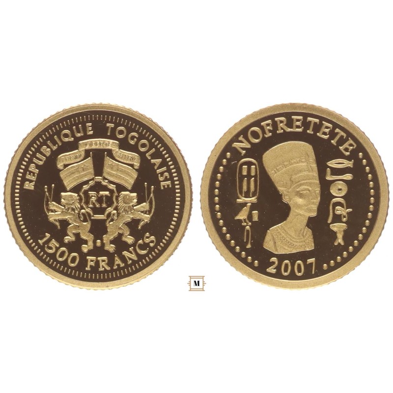 Togo 1500 francs 2007 Nofretete