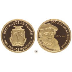Guinea 1000 frank 1517-2017 Luther Márton