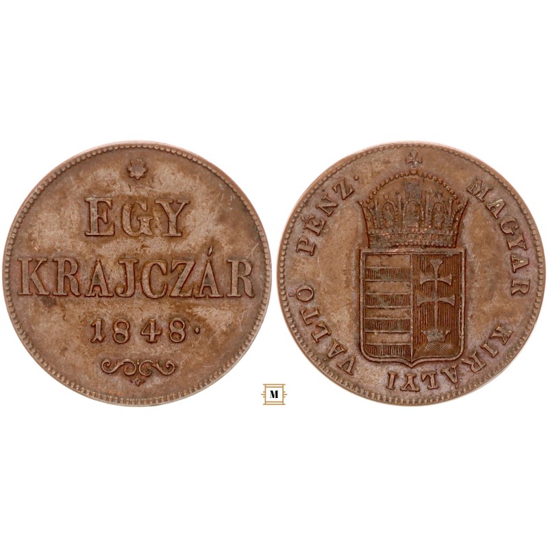 Szabadságharc 1 krajcár 1848