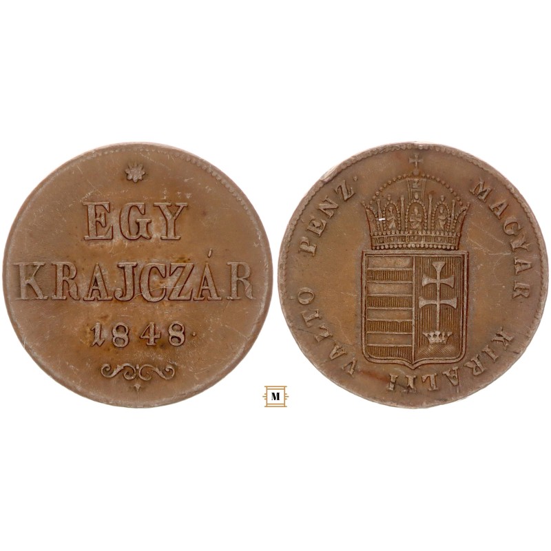 Szabadságharc 1 krajcár 1848