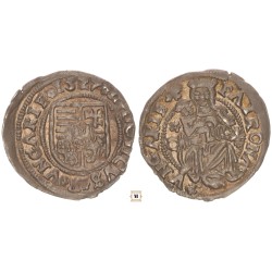 II. Lajos denár 1527 ÉH 673 Rozetta + C-Liliom, Kassa, RRR!