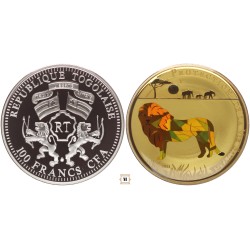 Togo 100 francs 2011 Vadvédelem - Oroszlán