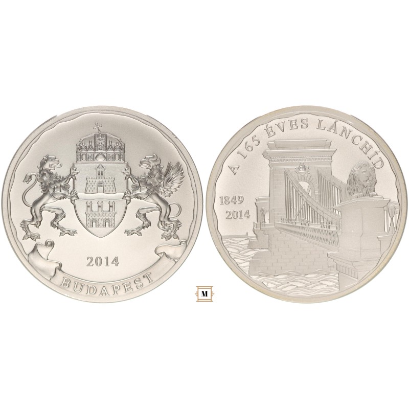165 éves a Lánchíd 2014 emlékérem