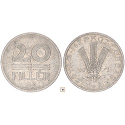 20 fillér 1971 BP Akasztófás
