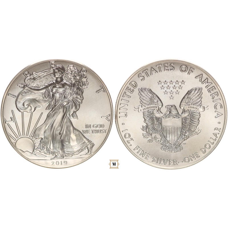 USA 1 dollár Walking Liberty 2019