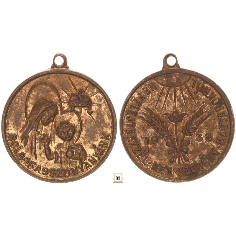 Boldogasszony Anyánk medál 1938